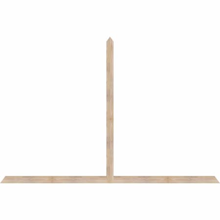 Ekena Millwork Portland Smooth Timber Gable Bracket, Douglas Fir, 108"W x 72"H x 1 1/2"D x 3 1/2"F, 16/12 Pitch GBW108X72X0204POR00SDF